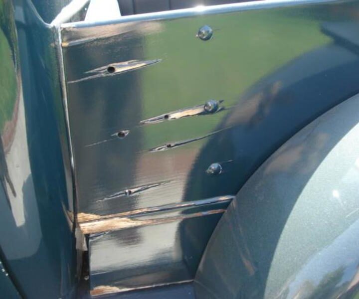 1930 Ford Model A Truck Bullet Holes