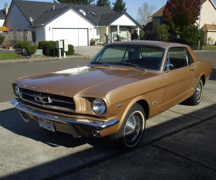 1964 1/2 Mustang Coupe Bronze Front