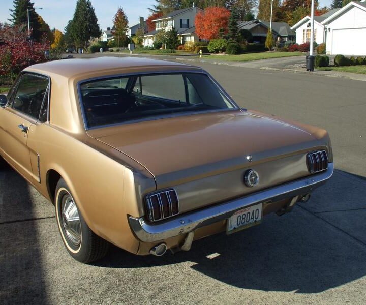 1964.5 Mustang Coupe Bronze Rear