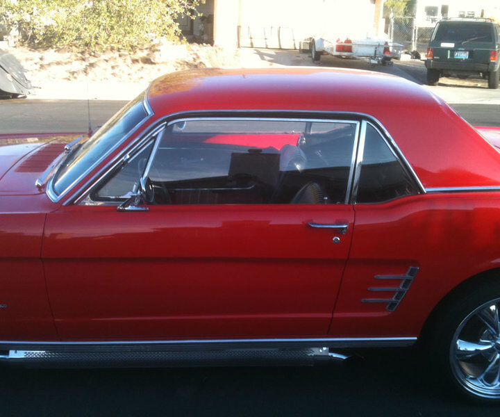 1966 Mustang Coupe Red Side