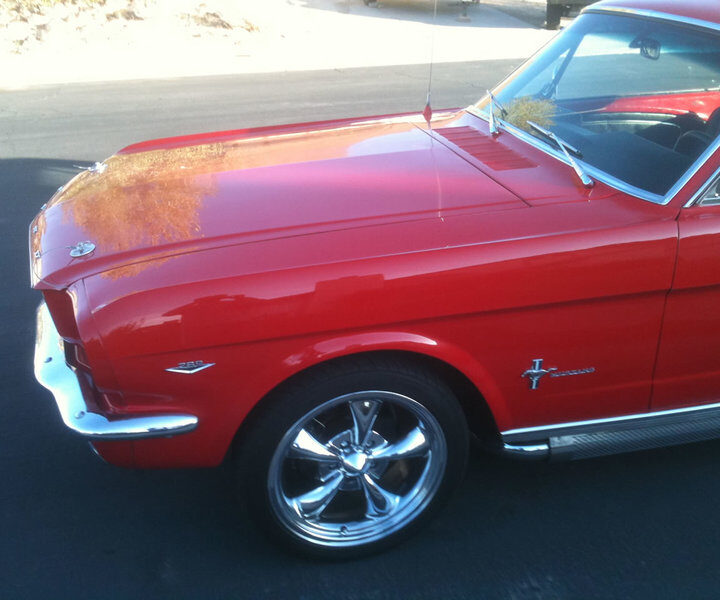 1966 Mustang Coupe Red Wheel