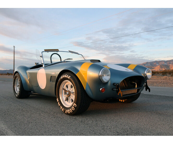 Shelby Cobra Blue with Yellow Striping
