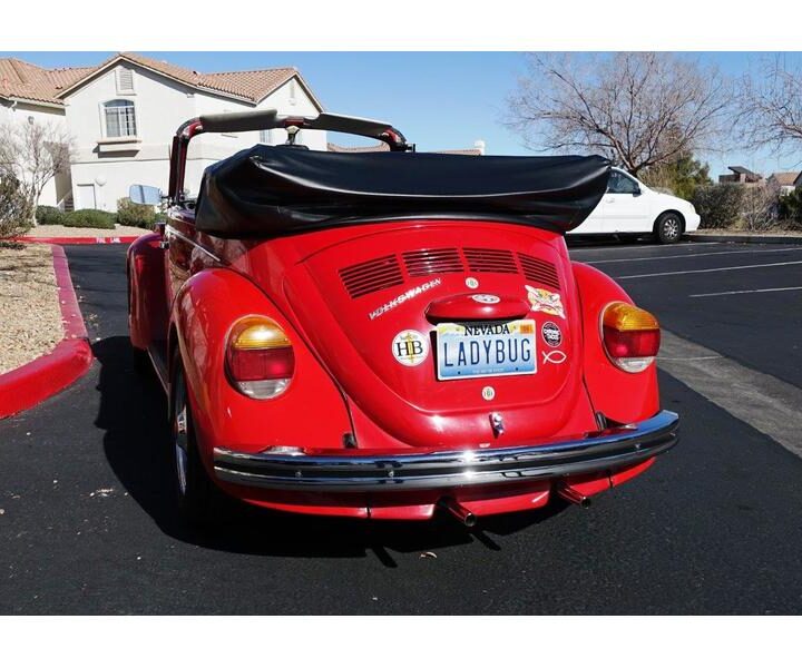 Volkswagen Bug Convertible Red Rear
