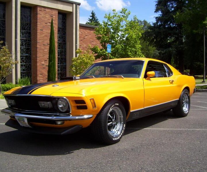 1970 Mustang Mach I - Factory Shaker Yellow with Black