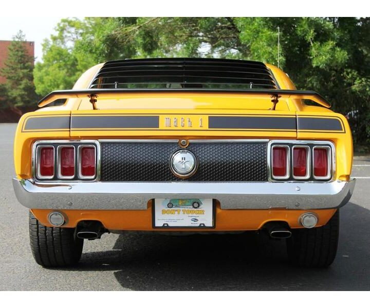 1970 Mustang Mach I - Factory Shaker Yellow Rear