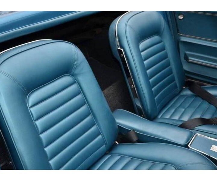 Vintage Corvette Blue Bucket Seats