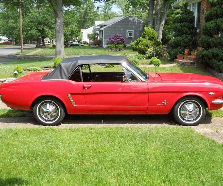 1965 Mustang Convertible Red Side Grille