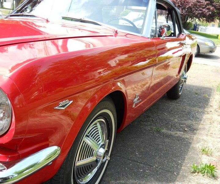 1965 Mustang Convertible Red 289
