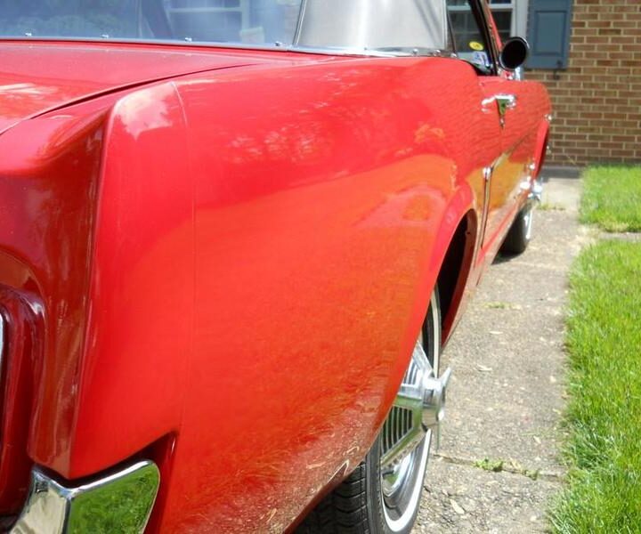 1965 Mustang Convertible Red Side Mirror