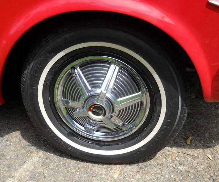 1965 Mustang Convertible Red Rims