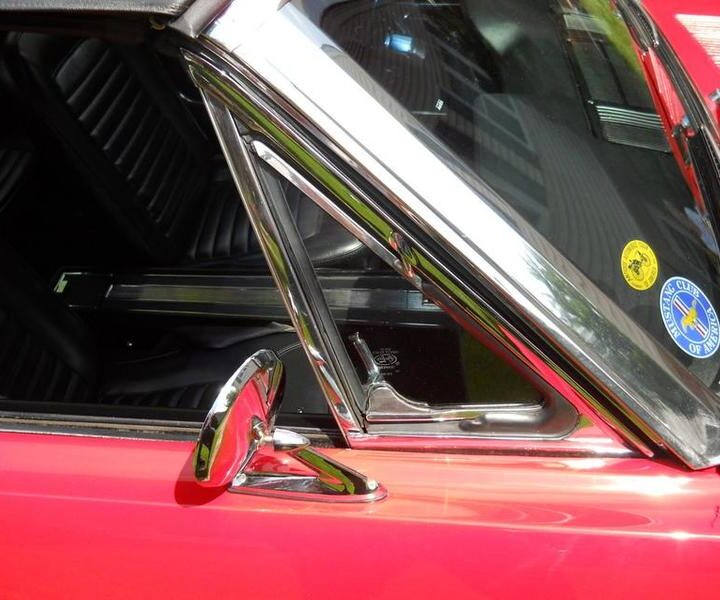 1965 Mustang Convertible Red Window