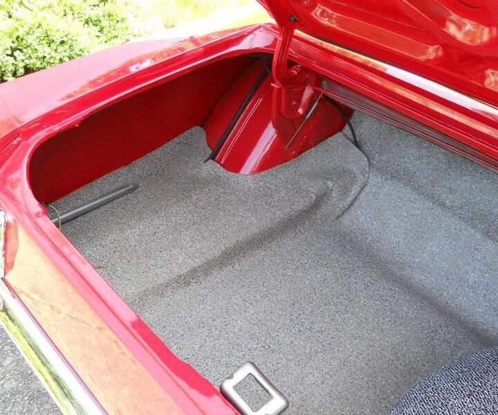 1965 Mustang Convertible Red Trunk