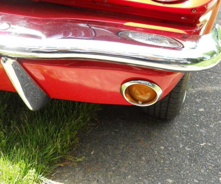 1965 Mustang Convertible Red Grille