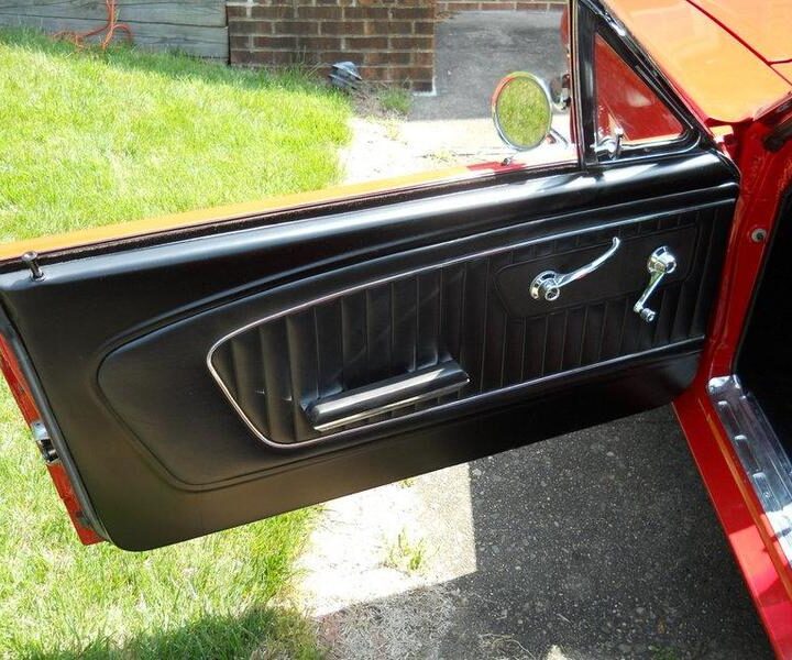 1965 Mustang Convertible Red Interior Door