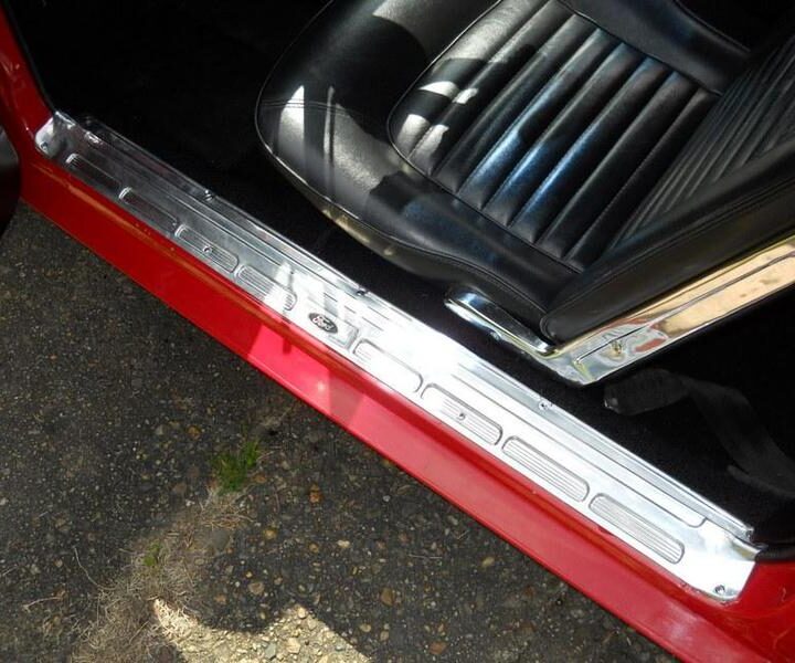 1965 Mustang Convertible Red Interior Side