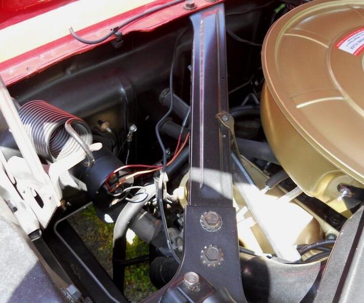 1965 Mustang Convertible Red Frame Reinforcements