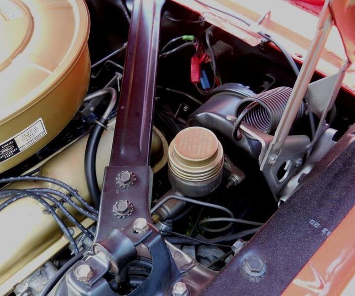 1965 Mustang Convertible Red Under Hood