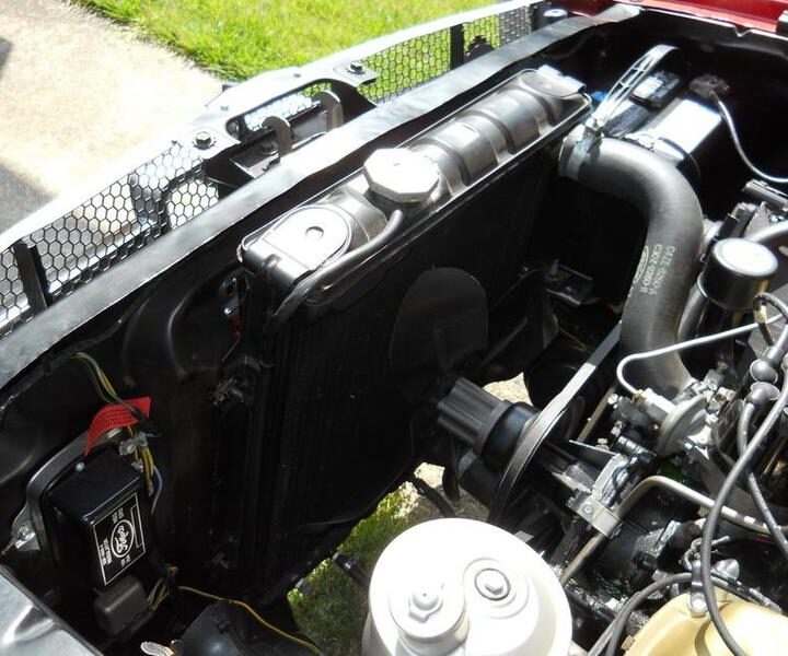 1965 Mustang Convertible Red Radiator