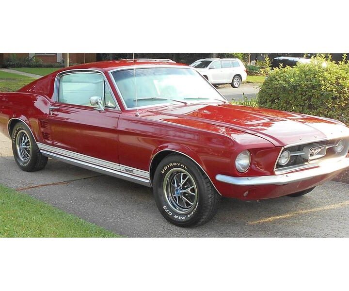 1967 Mustang Fastback Red Side