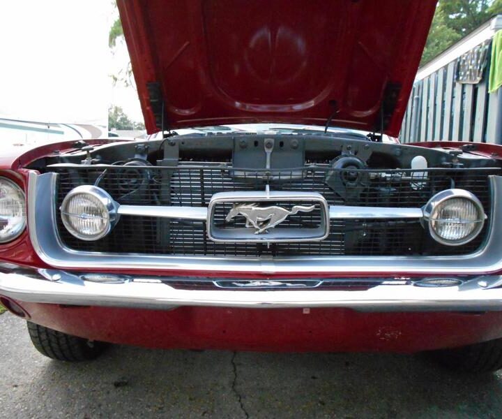 1967 Mustang Fastback Red Grille