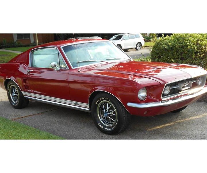 1967 Mustang Fastback Red Side