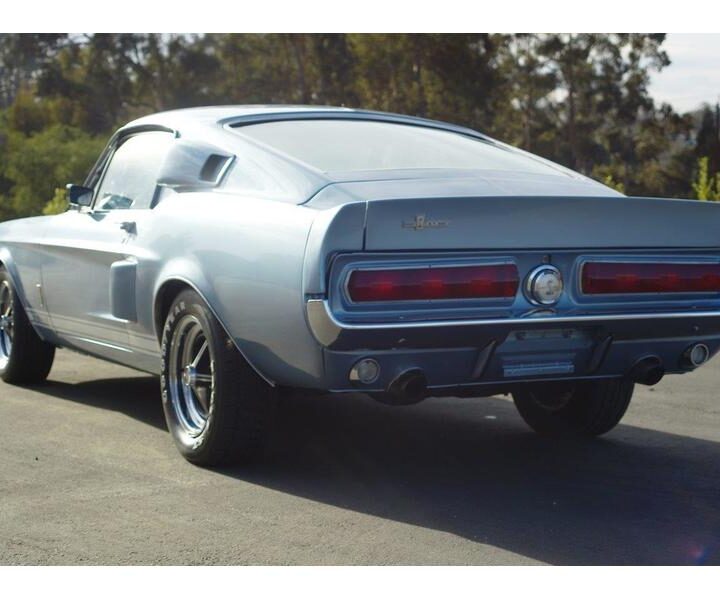 1969 Mustang GT 500 Blue rear