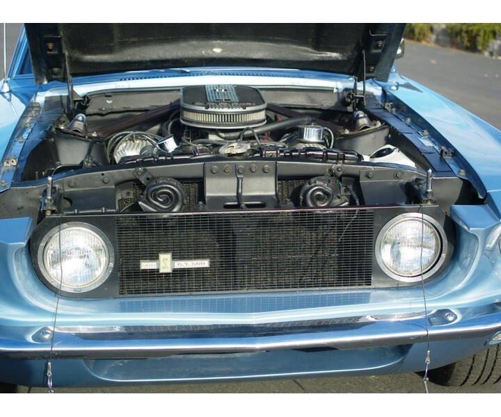 1969 Mustang GT 500 Blue grille
