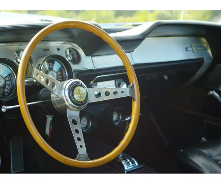 1969 Mustang GT 500 Blue steering