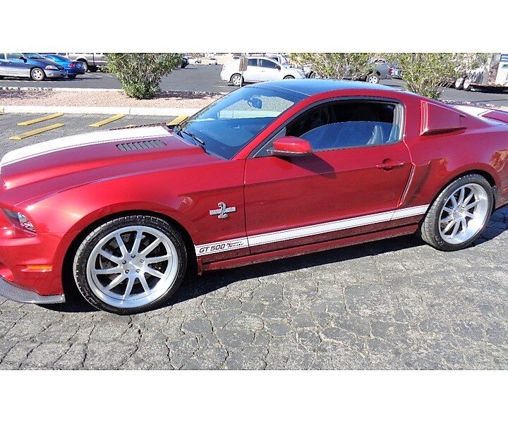 2014 Shelby Super Snake Red w/ White Stripes Side