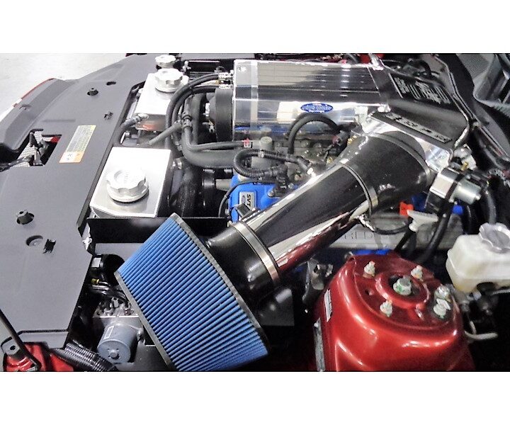 2014 Shelby Super Snake Red w/ White Stripes Engine